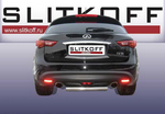 Защита заднего бампера d57 SLITKOFF для Infiniti FX35