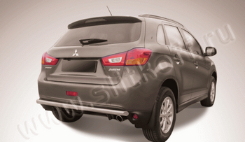 Защита заднего бампера d57 SLITKOFF для Mitsubishi ASX - ОбвесКарРу VIN: MAS14-015. 