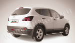 Защита заднего бампера d57 SLITKOFF для Nissan Qashqai +2