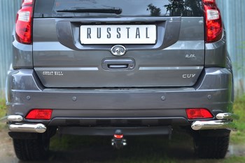 Защита заднего бампера d63/42 уголки - ОбвесКарРу VIN: 6443 / GH3Z-001410. 