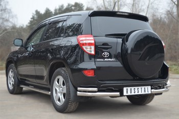 Защита заднего бампера d63/42 (уголки) - ОбвесКарРу VIN: 6442 / TRZ-100509. 