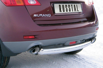 Защита заднего бампера D63 (дуга) RUSSTAL для Nissan Pathfinder - ОбвесКарРу VIN: NPZ-002025. 