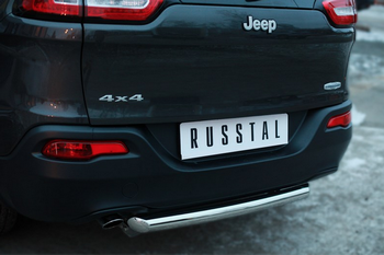 Защита заднего бампера D63 (дуга) RUSSTAL для Jeep Cherokee - ОбвесКарРу VIN: JCZ-001990. 
