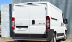 Защита заднего бампера D63 (прямая) RUSSTAL для Peugeot Boxer L1H1