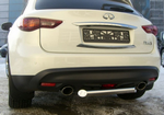 Защита заднего бампера D63 RUSSTAL для Infiniti FX35