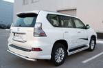 Защита заднего бампера D63 (секции) RUSSTAL для Lexus GX460