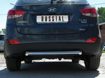 Защита заднего бампера D63 (секции) RUSSTAL для Hyundai ix35