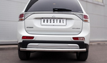 Защита заднего бампера D63 (секции) RUSSTAL для Mitsubishi Outlander