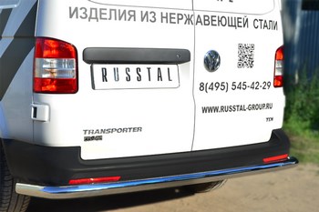 Защита заднего бампера d63 (секции) - ОбвесКарРу VIN: 6418 / VTKZ-001401. 