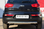 Защита заднего бампера D75хD42 (дуга) RUSSTAL для Kia Sportage