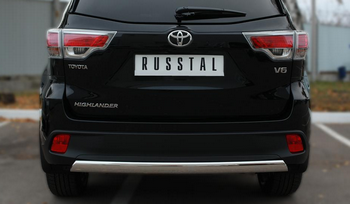 Защита заднего бампера D75хD42 (дуга) RUSSTAL для Toyota Highlander - ОбвесКарРу VIN: THRZ-001923. 