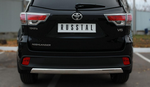 Защита заднего бампера D75хD42 (дуга) RUSSTAL для Toyota Highlander
