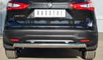 Защита заднего бампера D75хD42 (дуга) RUSSTAL для Nissan Qashqai