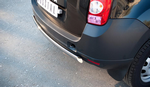 Защита заднего бампера D75хD42 овал RUSSTAL для Renault Duster