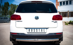 Защита заднего бампера D75хD42 овал Tiguan Sport & Style (Trend & Fun)