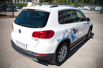 Защита заднего бампера D75хD42 овал Tiguan Sport & Style (Trend & Fun)