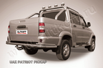 Защита Заднего бампера d76-d42 двойная SLITKOFF для UAZ Patriot Pickup