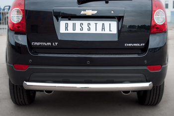 Защита заднего бампера D76 (дуга) RUSSTAL для Chevrolet Captiva - ОбвесКарРу VIN: CHCZ-000834. 