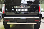 Защита заднего бампера D76 (дуга) RUSSTAL для Cadillac Escalade
