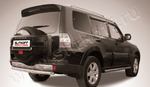 Защита заднего бампера d76 короткая SLITKOFF для Mitsubishi Pajero IV