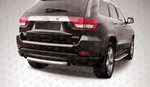 Защита заднего бампера d76 короткая SLITKOFF для Jeep Grand Cherokee