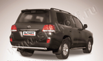 Защита заднего бампера d76 короткая SLITKOFF для Toyota Land Cruiser 200