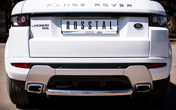 Защита заднего бампера D76 RUSSTAL для Land Rover Evoque Dynamic - ОбвесКарРу VIN: REDZ-000664. 