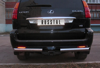 Защита заднего бампера D76 RUSSTAL для Lexus GX470 - ОбвесКарРу VIN: LGZ-000375. 