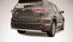 Защита заднего бампера d76 радиусная SLITKOFF для Toyota Highlander