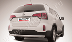 Защита заднего бампера d76 радиусная SLITKOFF для Kia Sorento