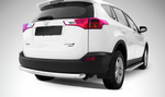 Защита заднего бампера d76 радиусная SLITKOFF для Toyota RAV4