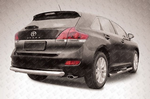 Защита заднего бампера d76 радиусная SLITKOFF для Toyota Venza