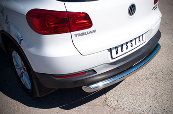 Защита заднего бампера D76 Tiguan Sport & Style (Trend & Fun) - ОбвесКарРу VIN: VGZ-000986. 