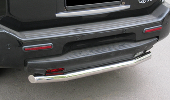 Защита заднего бампера D76(секции) RUSSTAL для Infiniti QX56 - ОбвесКарРу VIN: IQZ-000320. 