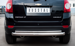 Защита заднего бампера D76xD42 (дуга) RUSSTAL для Chevrolet Captiva