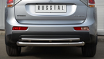 Защита заднего бампера D76xD42 (дуга) RUSSTAL для Mitsubishi Outlander