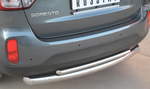Защита заднего бампера D76xD42 (дуга) RUSSTAL для Kia Sorento