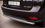 Защита заднего бампера D76xD42 с подъемом (дуга) RUSSTAL для Lexus RX450