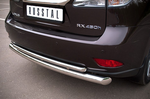 Защита заднего бампера D76xD42 с подъемом (дуга) RUSSTAL для Lexus RX350