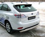 Защита заднего бампера D76xD42 с подъемом (дуга) RUSSTAL для Lexus RX270