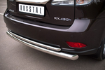Защита заднего бампера D76xD42 с подъемом (дуга) RUSSTAL для Lexus RX450