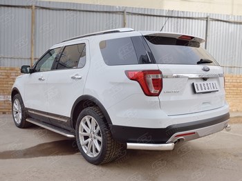 Защита заднего бампера для Ford Explorer - ОбвесКарРу VIN: FEZ-002667. 