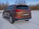 Защита заднего бампера для Kia Sportage (2016-н.в.)