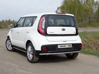 Защита заднего бампера для Kia Soul (2017-н.в.) - ОбвесКарРу VIN: KIASOUL17-24. 