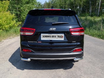 Защита заднего бампера для Kia Sorento Prime (2015-н.в.) - ОбвесКарРу VIN: KIASOR15-20. 