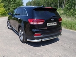 Защита заднего бампера для Kia Sorento Prime (2015-н.в.)