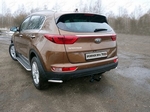 Защита заднего бампера для Kia Sportage (2016-н.в.)