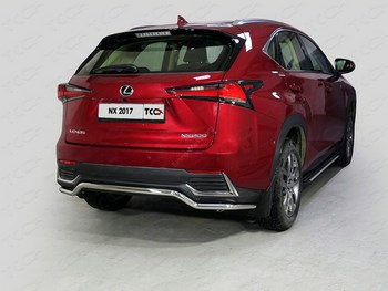 Защита заднего бампера для Lexus NX200 - ОбвесКарРу VIN: LEXNX17-24. 