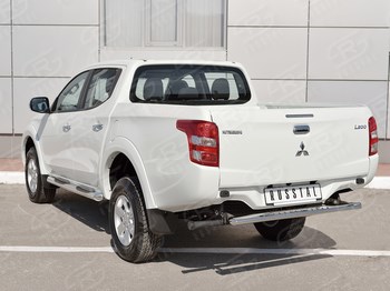 Защита заднего бампера для Mitsubishi L200 (2015-н.в.) - ОбвесКарРу VIN: ML2Z-002252. 