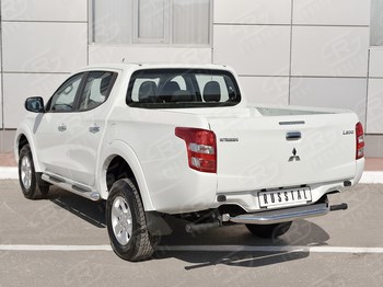 Защита заднего бампера для Mitsubishi L200 (2015-н.в.) - ОбвесКарРу VIN: ML2Z-0022533. 